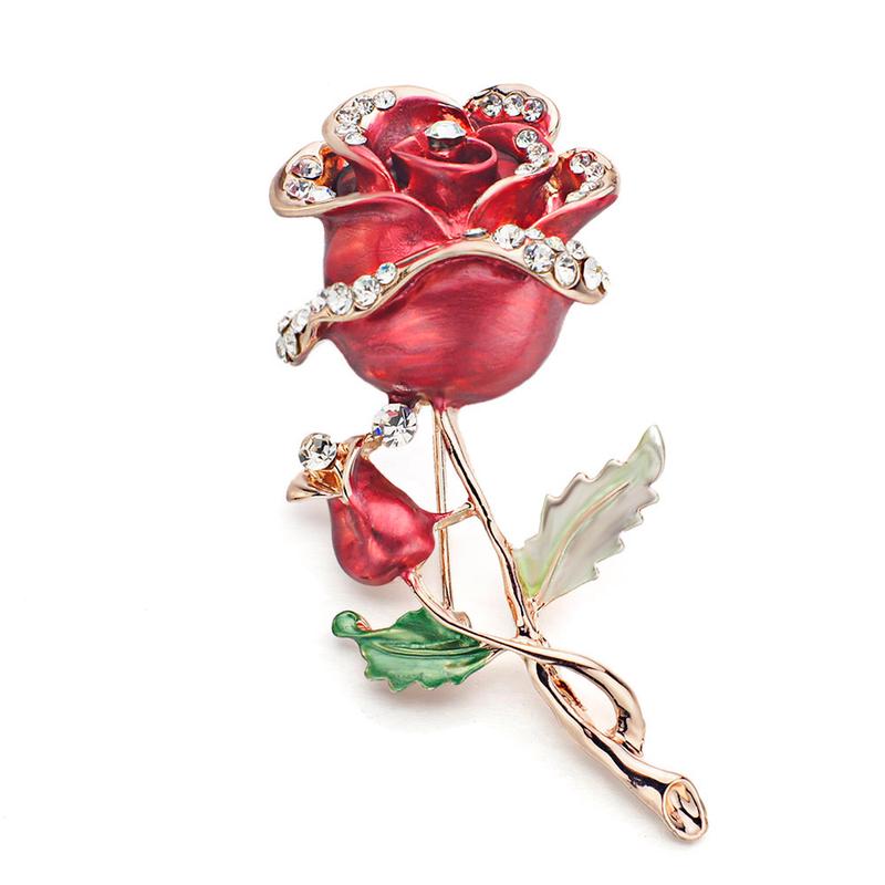 1 Garment Brooch Flower Pcs Accessories Wedding Bridal Jewelry Crystal Brooches