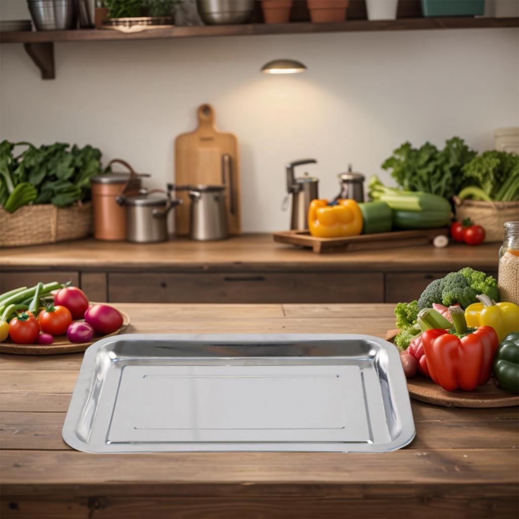 Keksbacken Backblech Silber Küchenzubehör Aufsatz Neu Hohe Qualität