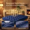Thickened Double Air Mattress: Portable, Inflatable, Flocked, Foldable Sleeping Pad for Outdoor Camping & Travel