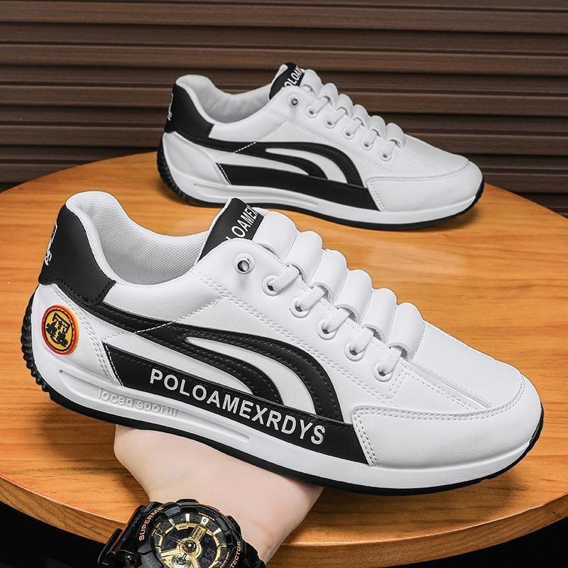 Wiosenne i jesienne męskie buty casualowe Oddychające, antypoślizgowe i odporne na ścieranie buty sportowe Siateczkowe niskie modne małe białe buty Buty do biegania z miękką podeszwą
