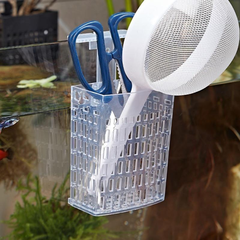 Fish Tank Hydroponic Basket Aquarium Water Plant Landscape Holder Turtle Pond Planting Hanging Basket Fish Tanks Decoration