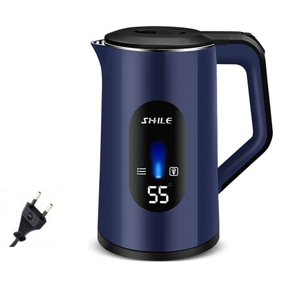 

3L Stainless Steel Electric Hot Water Boiler Auto-Shutoff Thermal Water Kettle 1500W Fast Boil Boil Water Pot Home Kitchen Tool озеро синього кольору