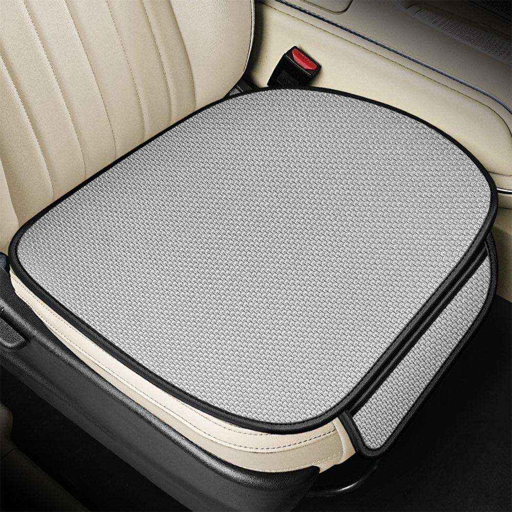 Durable Universal Breathable Car Seat Cushion Non-slip Solid Color Front Seat Cushion Ice Silk Wear-resistant Auto Protector Mat