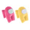 2x Among Us Plush Game Toy Stuffed Kids Gift for Fans Yellow+Rose Red