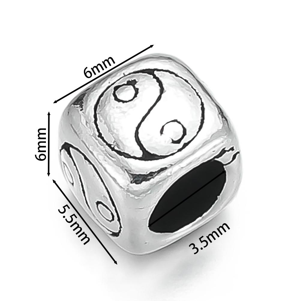 1pcs/lot 925 Sterling Silver Various Shape Silver Color Beads For DIY Jewelry Necklace Bracelets Making Supplies Accessories