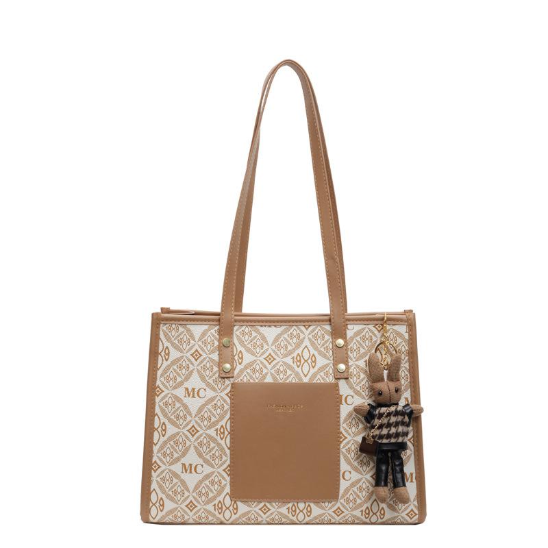 Retro Commuter Bag for Women, New Fashion Tote Bag, High-end Large-capacity Student Bag