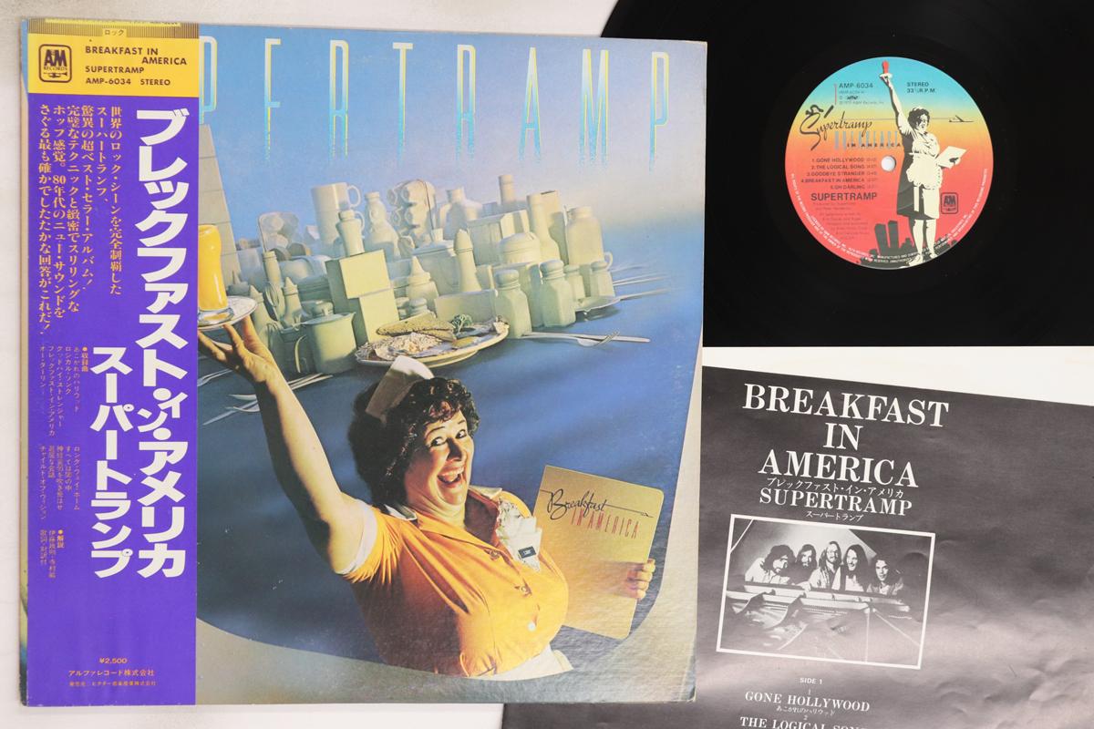

LP Record SUPERTRAMP - Breakfast In America AMP6034 A&M 1979 Japan Obi Rock Used