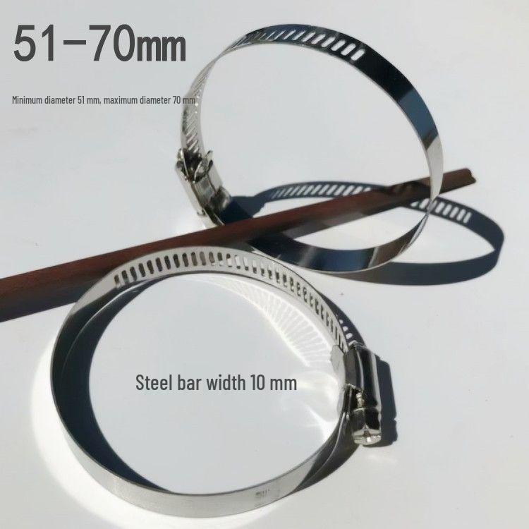 Stainless Steel Hose and Pipe Clamp for 1-Inch Water or Gas Pipes