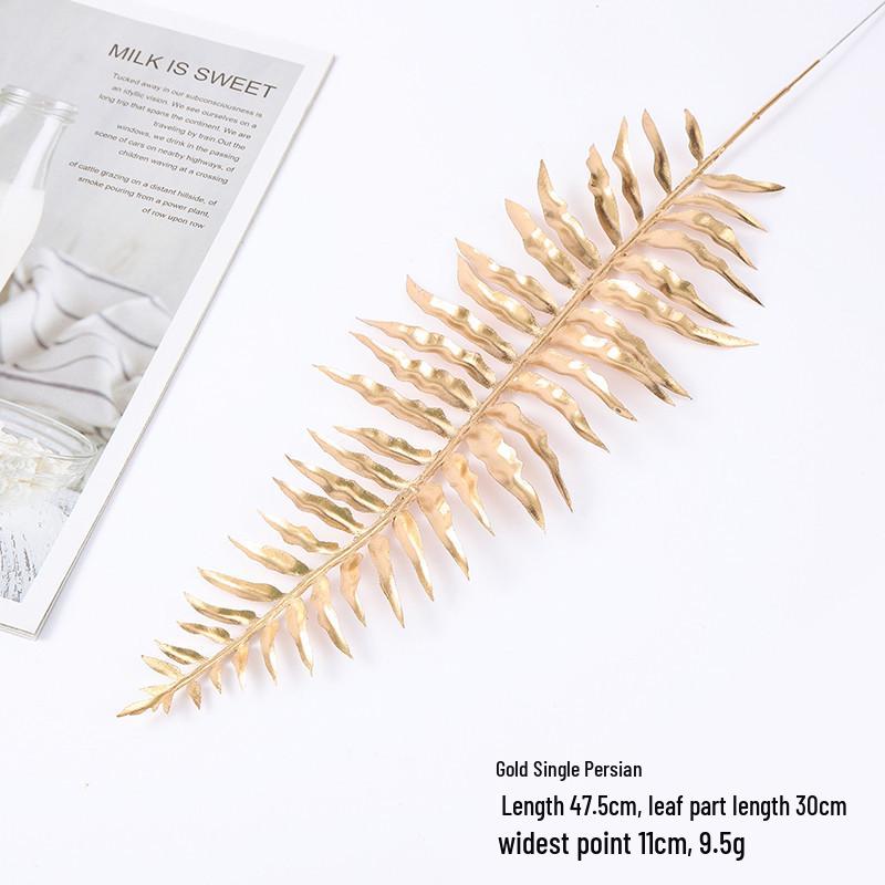 Gold Eucalyptus & Ginkgo Leaves for Wedding, Christmas & New Year Decor