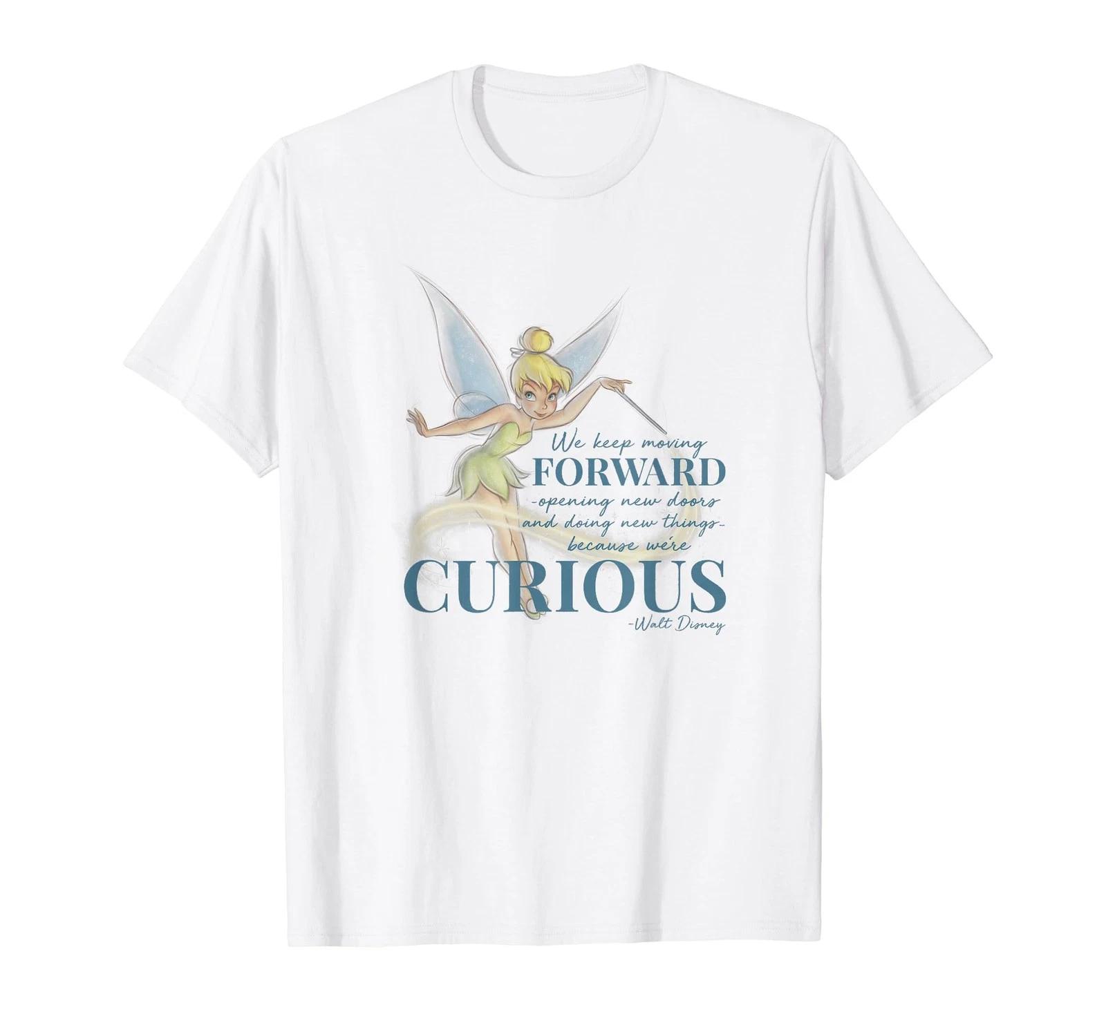 

Disney Peter Pan Tinkerbell Retro Curious Walt Disney Quote T-Shirt_ M
