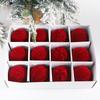 Festive 12PCS 6CM Red and White Ornaments for Weddings and Parties