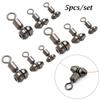 Lot Stainless Steel Durable Solid Rings Tackle Fishing Rolling Swivels Connector Ball Bearing