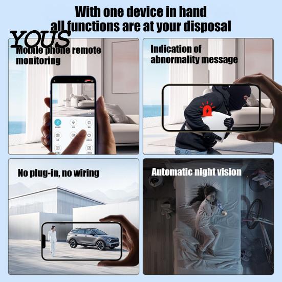 Portable Mini Camera for Indoor Security A9 Smart Home Camera, 1080P Wireless WiFi Cam with Night Small Use Vision, Two-Way Audio, Motion Detection