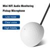 5 150m2 Wide Range HiFi Audio Sound Monitoring Pickup Microphone Head for CCTV Security