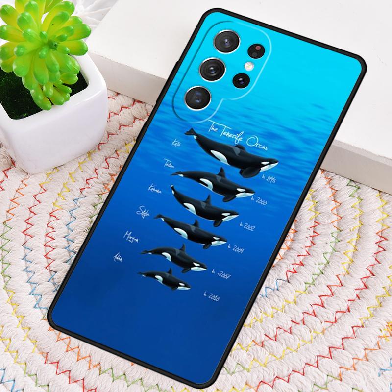 Killer Whale Silicone Phone Case For Samsung Galaxy note 10 pro S26 S25 S24 S23 S22 S21 Plus S25Ultra Capa Cover