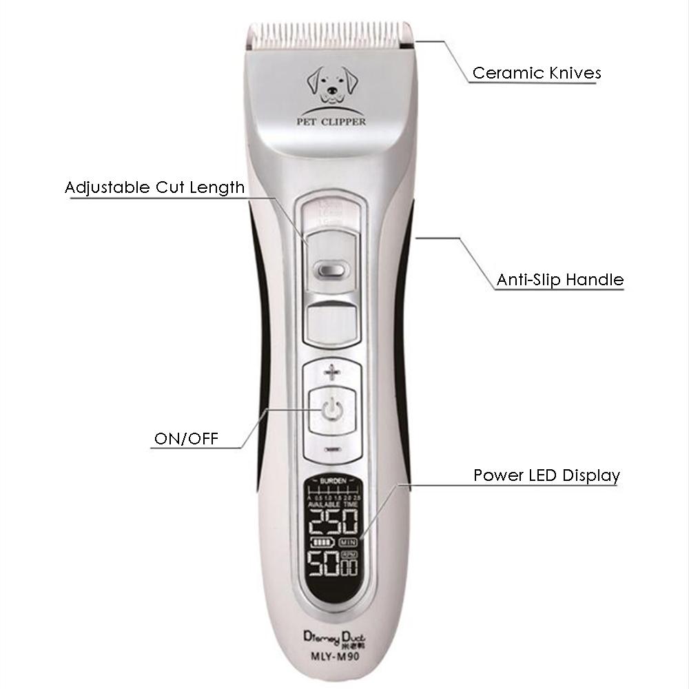Profional Pet Clipper Dog H Trimmer Groomg Shaver Powerful Rechargeable Cat Electric Scissors Mower Hcut He M90