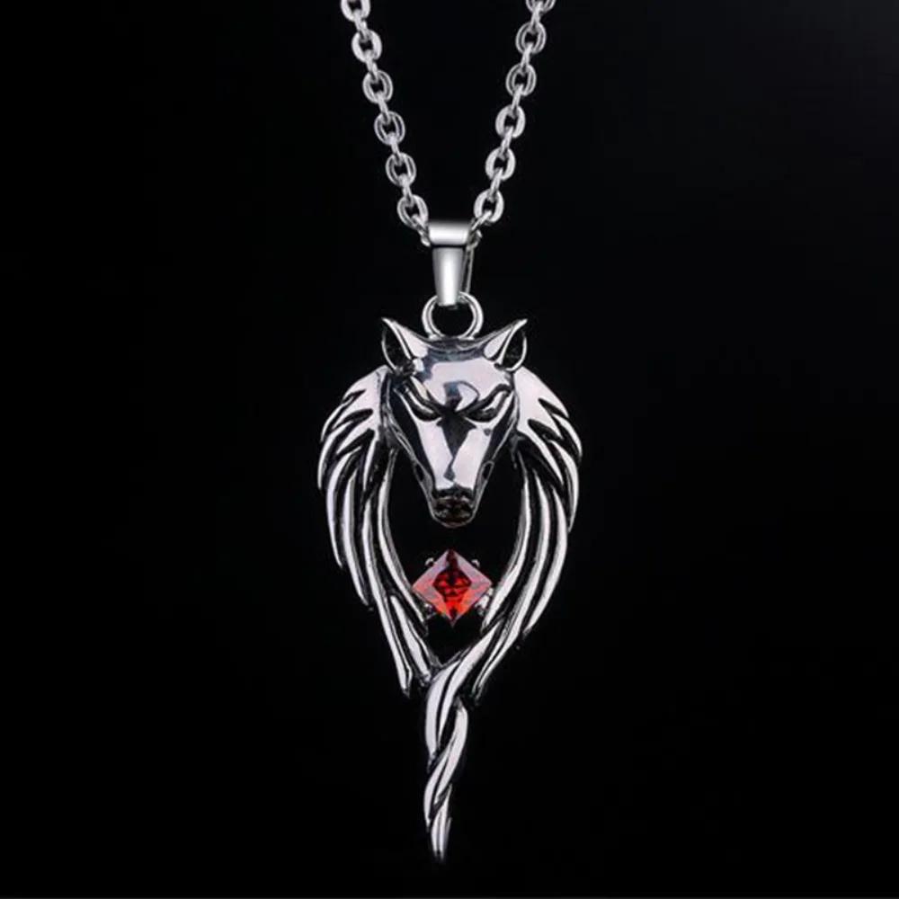 Fashion Simple Wolf Head Totem Necklace Pendant Fashion Creative Trend Bully Retro Street Party Niche Popular PendantAccessories