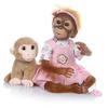 52CM Handmade Detailed Paint Reborn Baby Monkey Newborn Baby Collectible Art High Quality