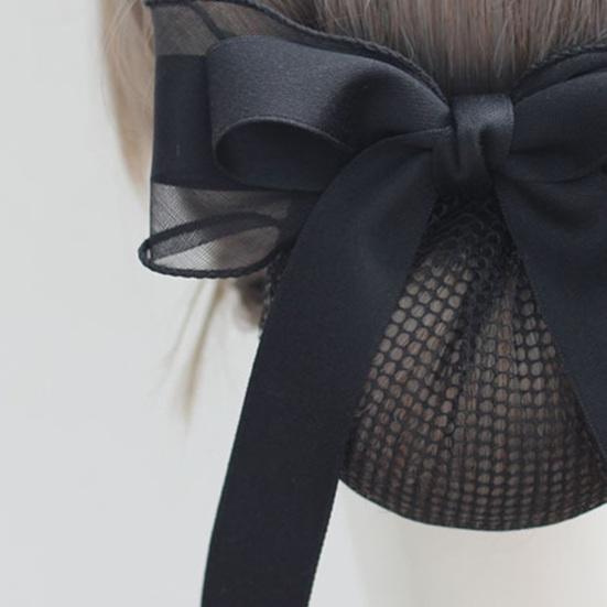 Rete per Capelli Fiocco Decorazione Tessuto Resistente Rete per Capelli Acconciatura Semplice Fiocco per Capelli Decorazione Uso Quotidiano Festa Uscita Accessori per Capelli