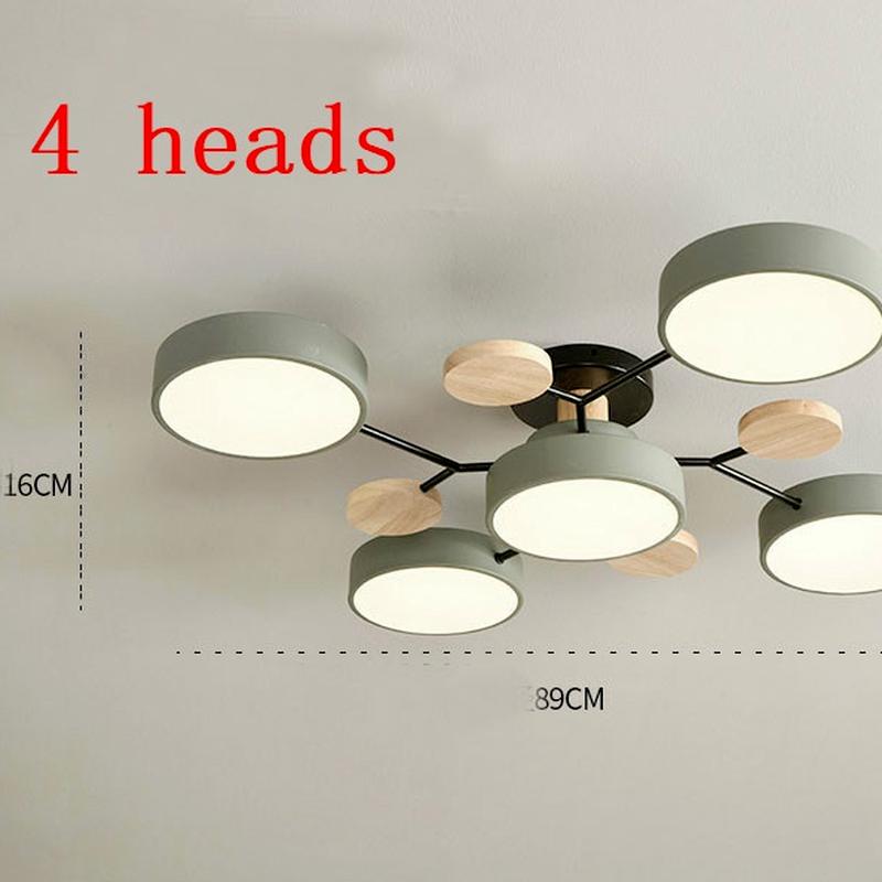 Nordic Living Room Lamp Macaron Ceiling Lamp Modern Minimalist Study Bedroom Lamp