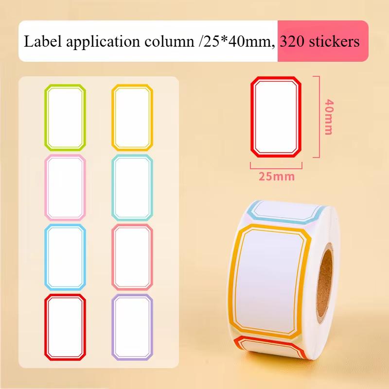 800/500/400pcs roll Colorful Waterproof Self Adhesive Labels Name Tags for Bottles Handwriting Notes Spice Stickers