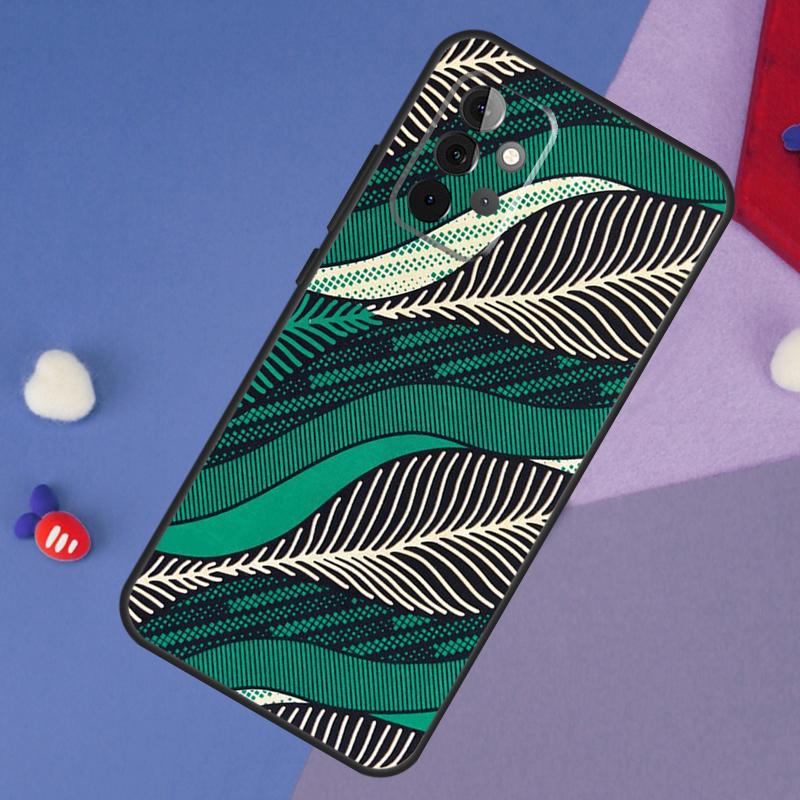 

African Style Fabric Print Case For Samsung Galaxy A15 A54 A34 A14 A13 A53 A16 A26 A36 A56 A12 A22 A32 A52 A06 A35 A55 Samsung A25