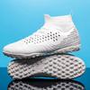 High-top Society Soccer Shoes Football Boots Men Ultra-light Kids Boy Turf Futsal Cleats Children's  Sports Training Footwear