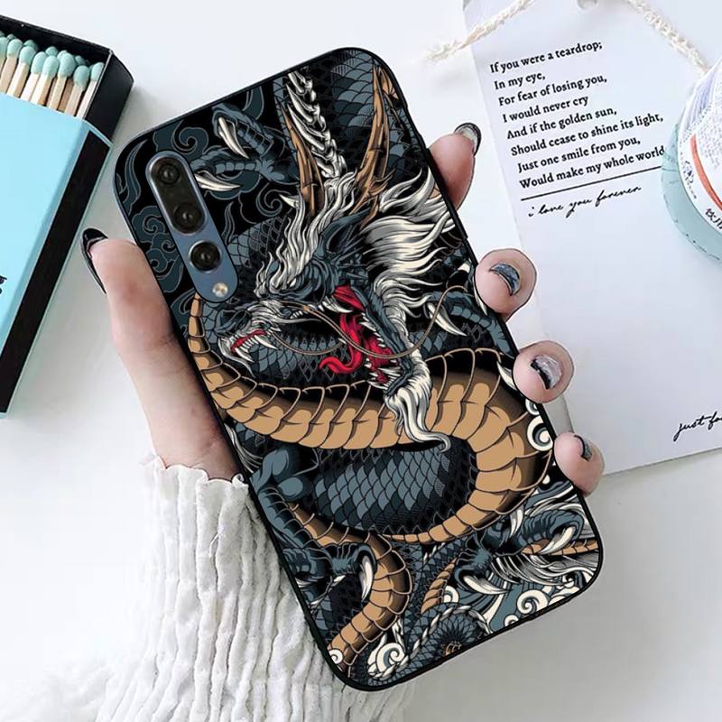 Чехол для телефона с японским аниме «Дракон» для Huawei P30 40 20 10 8 9 lite pro plus Psmart2019