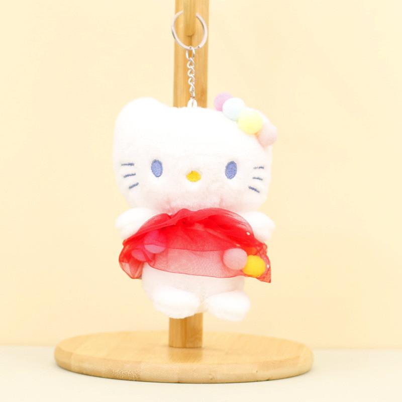 Adorable Plush Cat Keychain Cute Kitty Bag Charm Soft Wedding Toss Doll