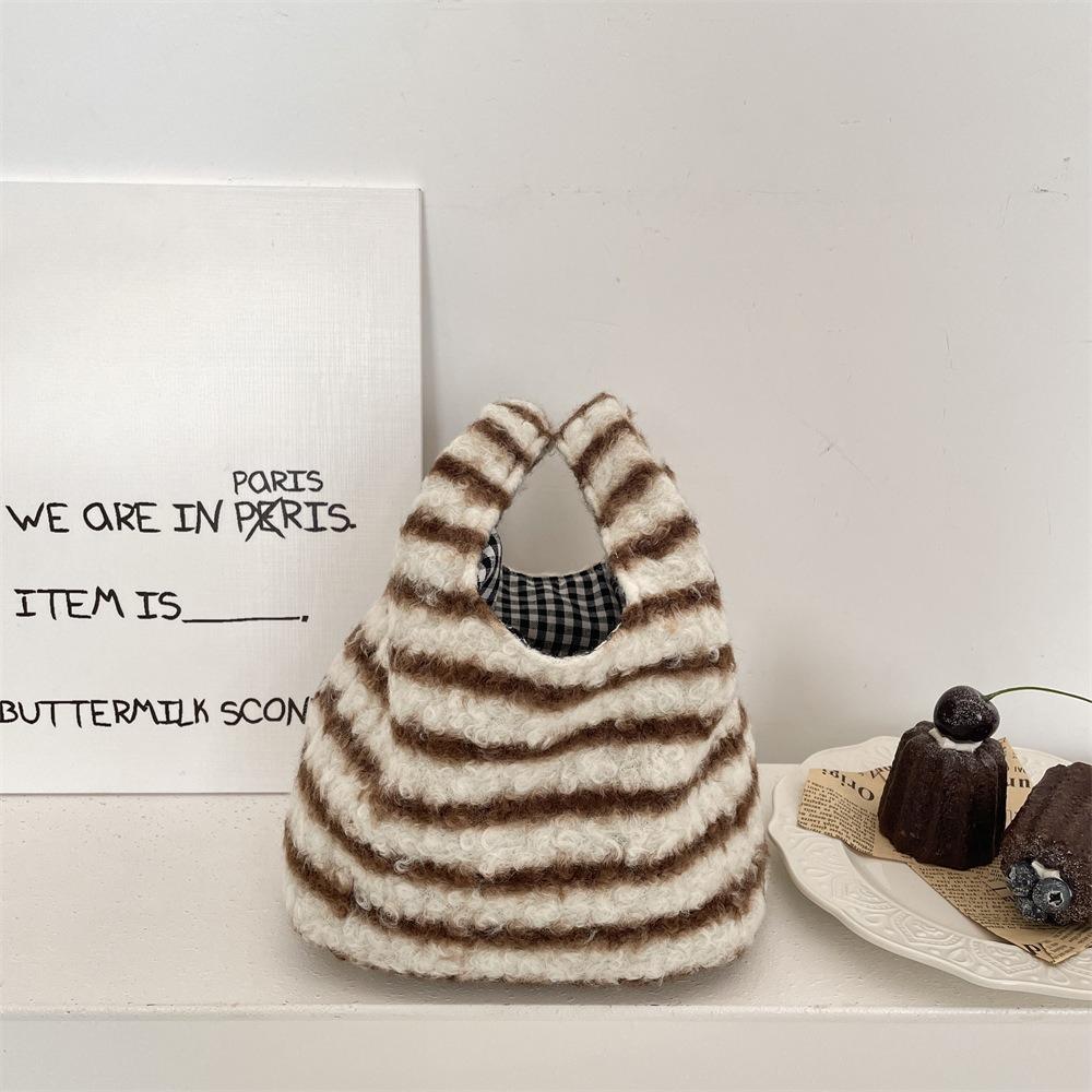 Leopard Print Women Clutch Bag Soft Plush Autumn Winter Fashion Handbag Tote Storage