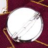 Woman Elegant Brooch Bowknot Shimmer Artificial Diamond Cloth Bow Corsage with Pin Skirt Decoration
