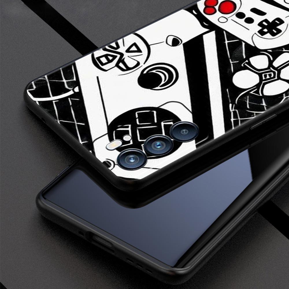 Game Controller Graphic Phone Case For Oppo A17 A31 A54 A57 A78 A79 A98 Find X5 X6 Reno 6 7 8 10 11 12 13 F Pro Soft TPU Cover