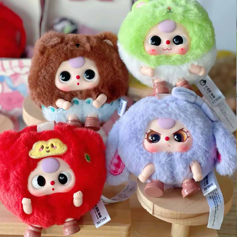 Baby Three Tuan Tuan Beast Series  Small Cute Doll Backpack Pendant Trendy Toy For Kidss Ornament  Surprise Dun Gifts