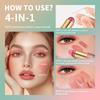 Xiaomi Butter Glow & Go Multiuse Stick Double-Headed Bronzer Blush Stick for Cheeks Contours Light Glossy Bronze&Pink Blusher Cosmetics
