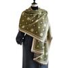 Korean Double-sided Women's Imitation Cashmere Thermal Scarf Fashionable Versatile Pattern Simple Air Conditioner Shawl Scarf