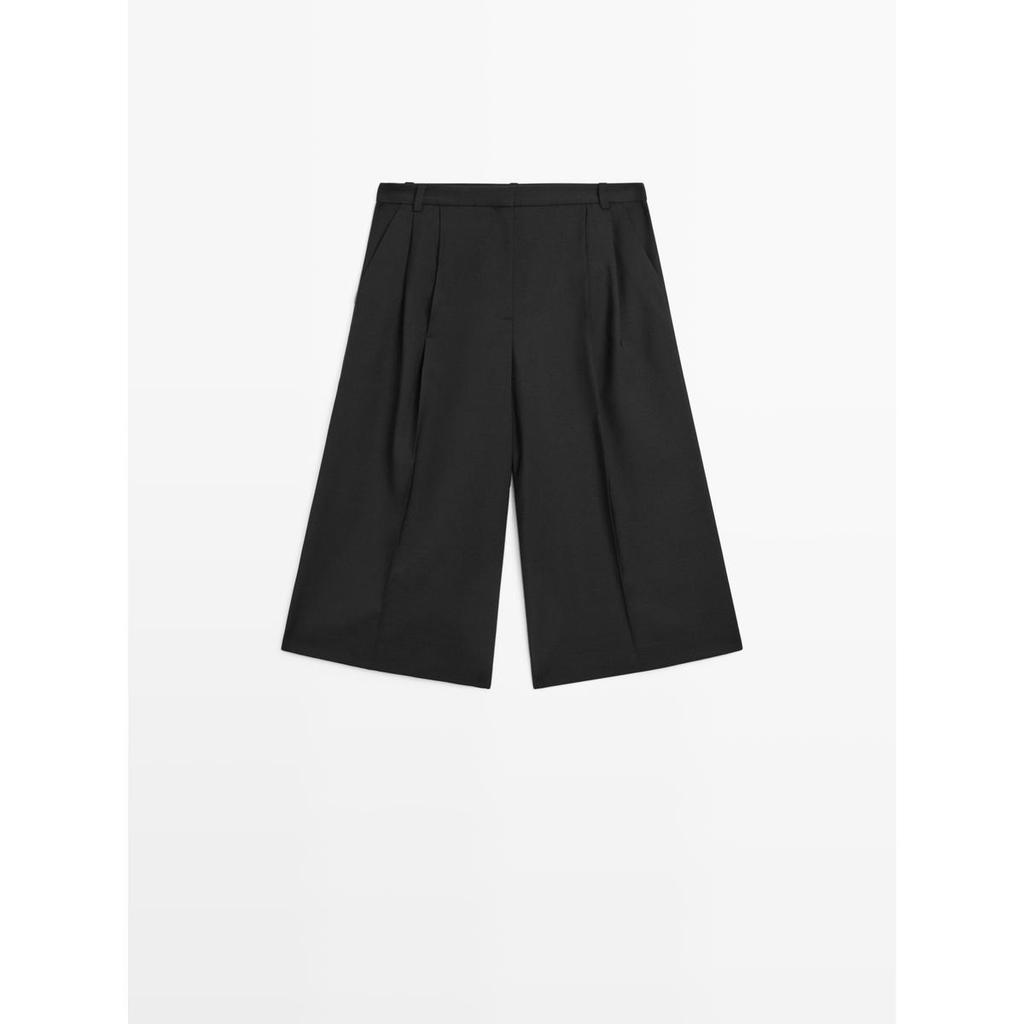 Masimodutti Wool Long Bermuda Pants