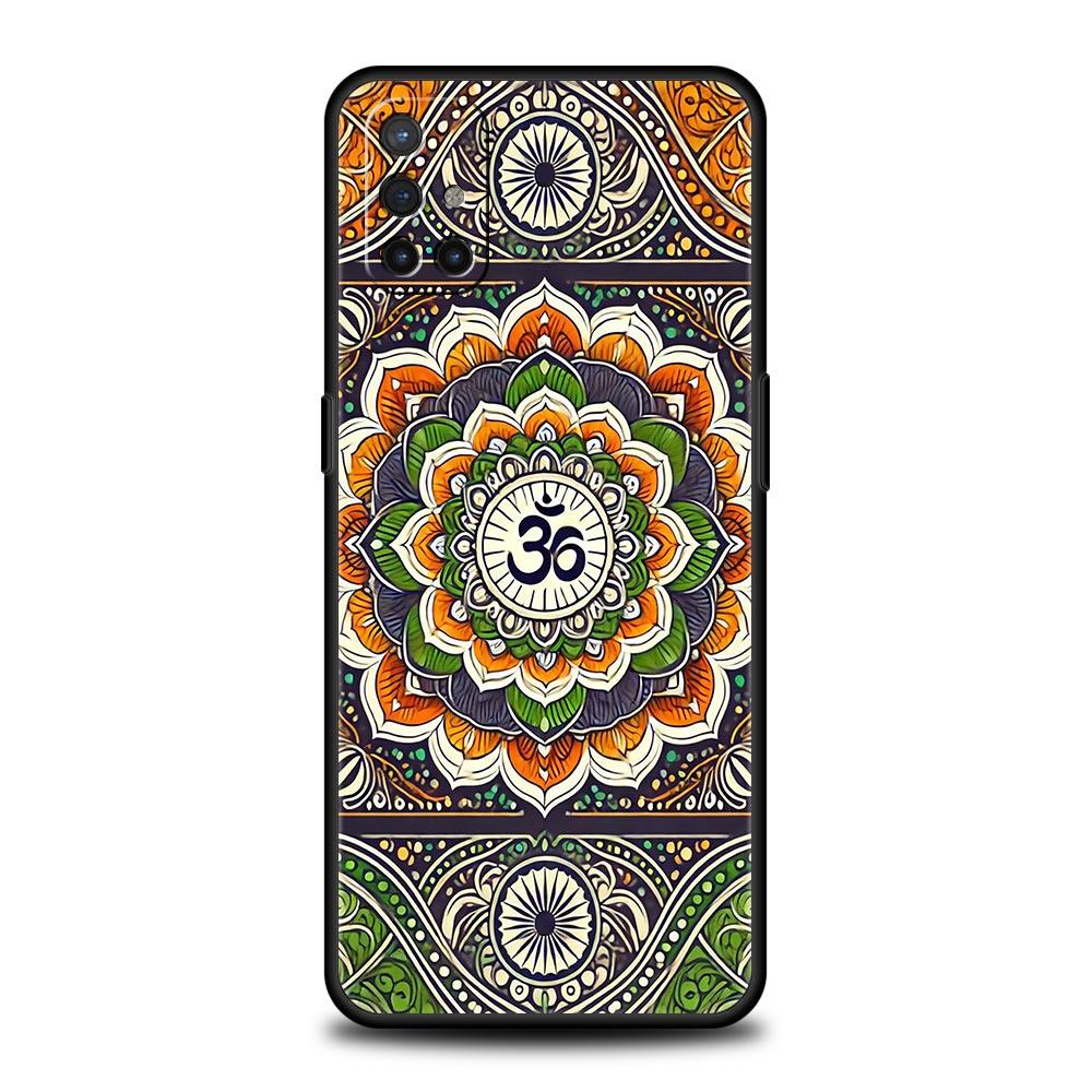 Phone Case For Oneplus 13R 13 12 10T 11 R10 Nord N100 N200 N10 9 9R CE 2 3 Z Pro Lite 5G Soft TPU Cover Indian Pattern Mandala