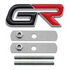 3D Metal Car Logo Emblem Badge for Toyota GR Sport C-HR RAV4 Prado Prius Avensis Front Grille Rear Trunk Sticker Accessories