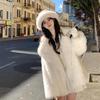 2025 Autumn/Winter Women's Faux Fox Fur Coat - European & American Style