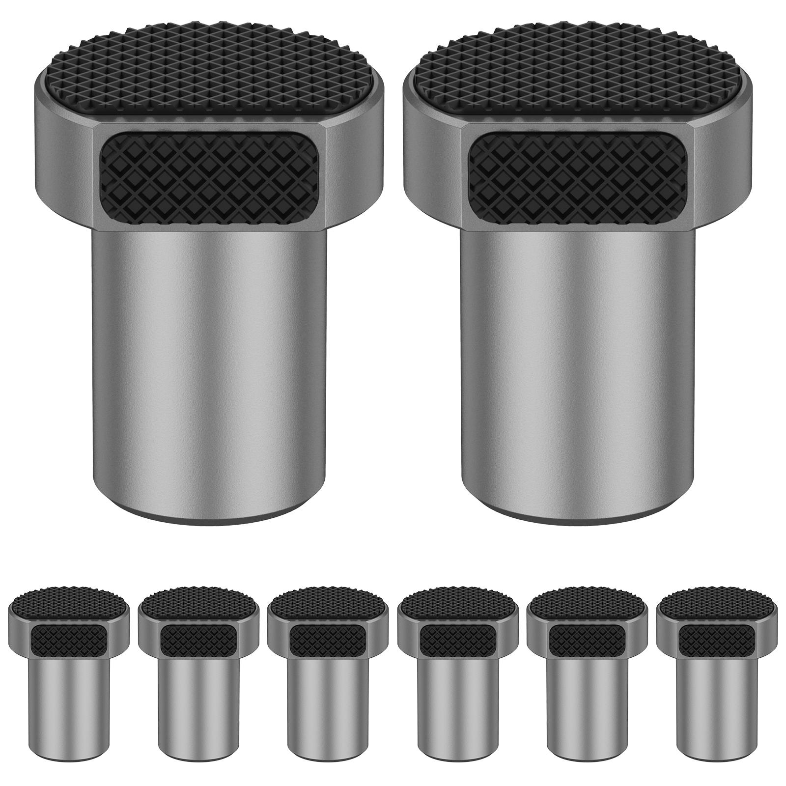 

8 шт. верстачных упоров 19 мм алюминиевый сплав стопор столярный стол ограничитель блоки инструменты колышек тормозные упоры зажим с нескользящей накладкой 8PCS