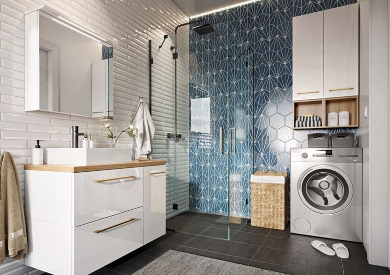 Bathroom countertop 80x46cm Gold craft oak laminated furniture board