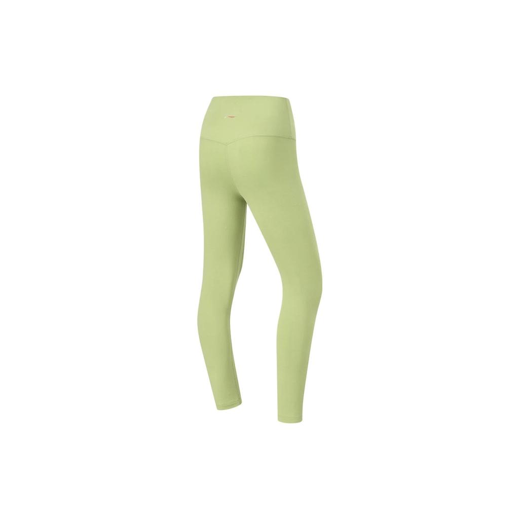 Li-Ning Fitness Series Solid Color Tight Workout Pants Women Bottoms Moss-Green AULT016-3