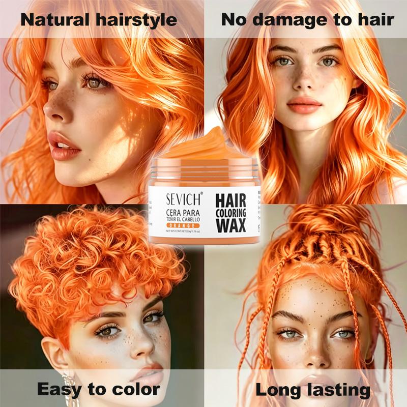 13 Kleuren Haarkleur Wax 50g SEVICH DIY Haar Geverfde Modder Gemakkelijk Uitwasbare Verf voor Wenkbrauw Baard Kleuring Tijdelijke Haarkleur Crème