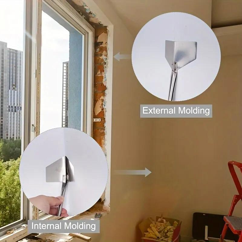 Spachtelmesser aus Edelstahl, Schaber für Trockenbau, Bauwerkzeuge, Yin-Yang-Auszieher, Handwerkzeug,