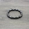 JYL TS Bracelet  Men's Black Woven Design Fosters Grounding