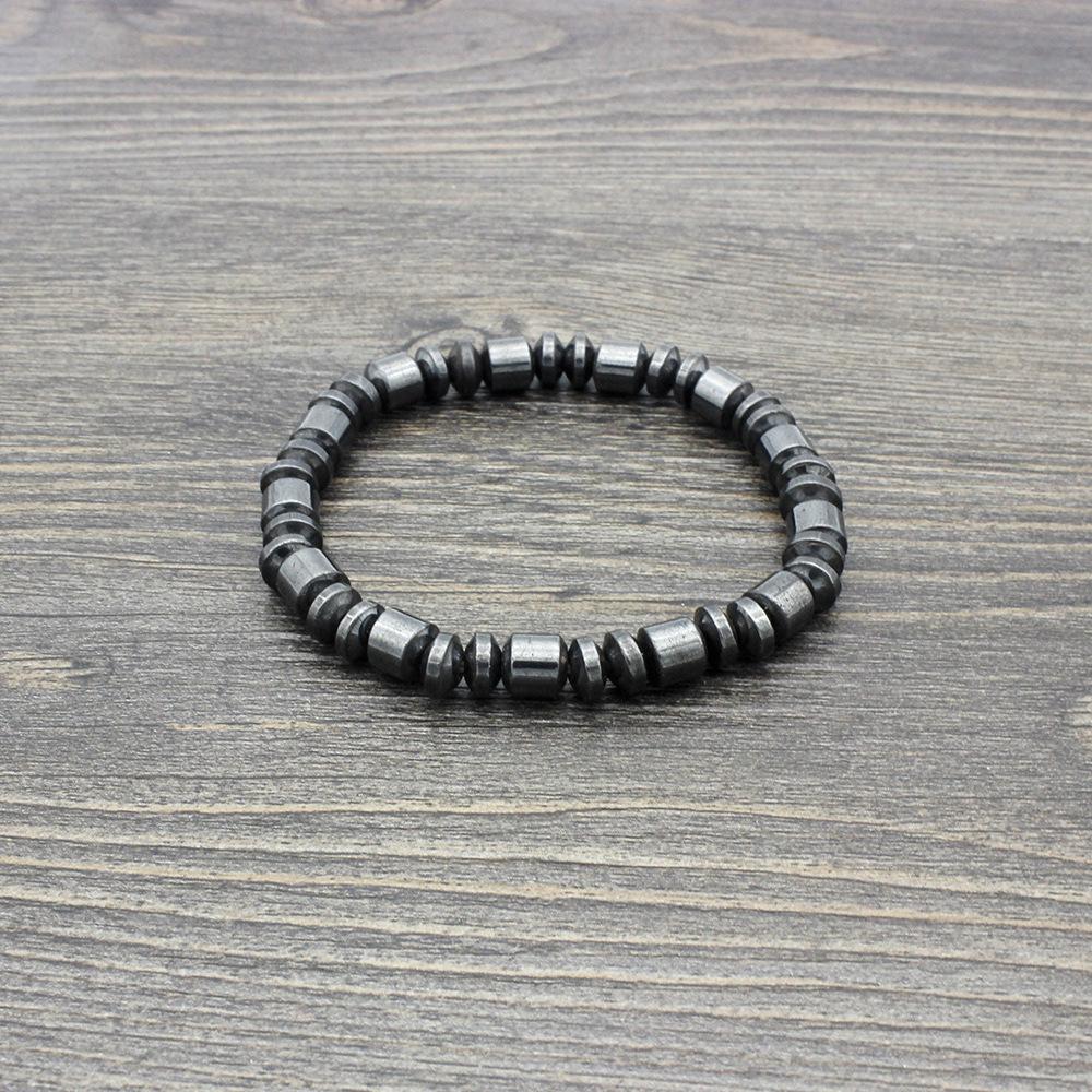 JYL TS Bracelet  Men's Black Woven Design Fosters Grounding