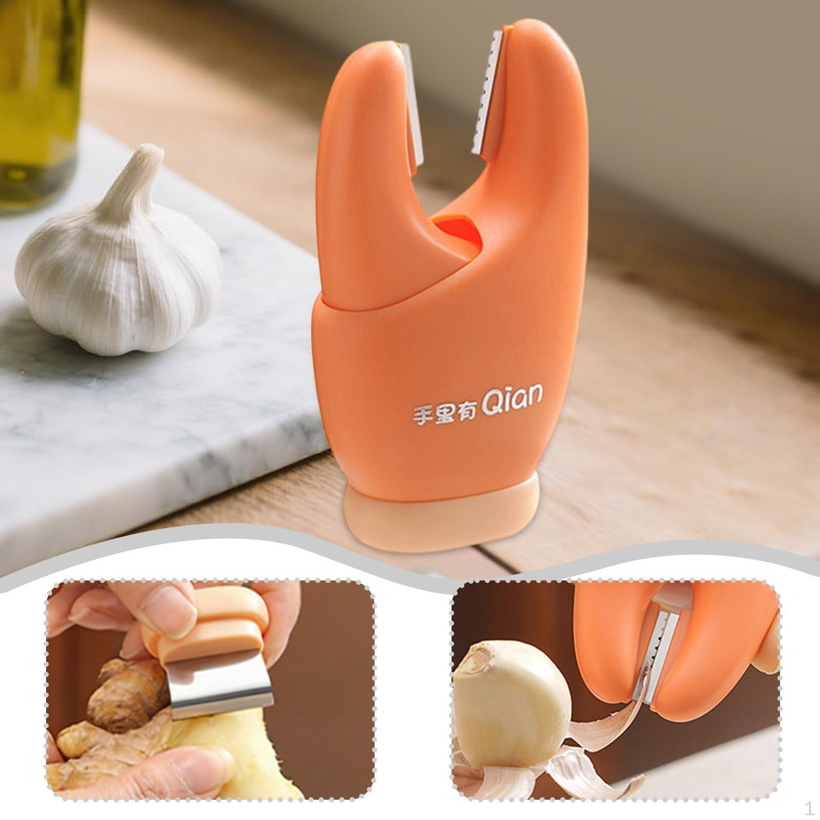 

Garlic Clip, Gift Idea, Kitchen Gadget, Ginger Grater помаранчевий