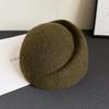 Elegante Pillbox-Hüte Fedoras Fedora-Hüte Uniform Stewardessenhüte Wollene Zylinder für Auftritte