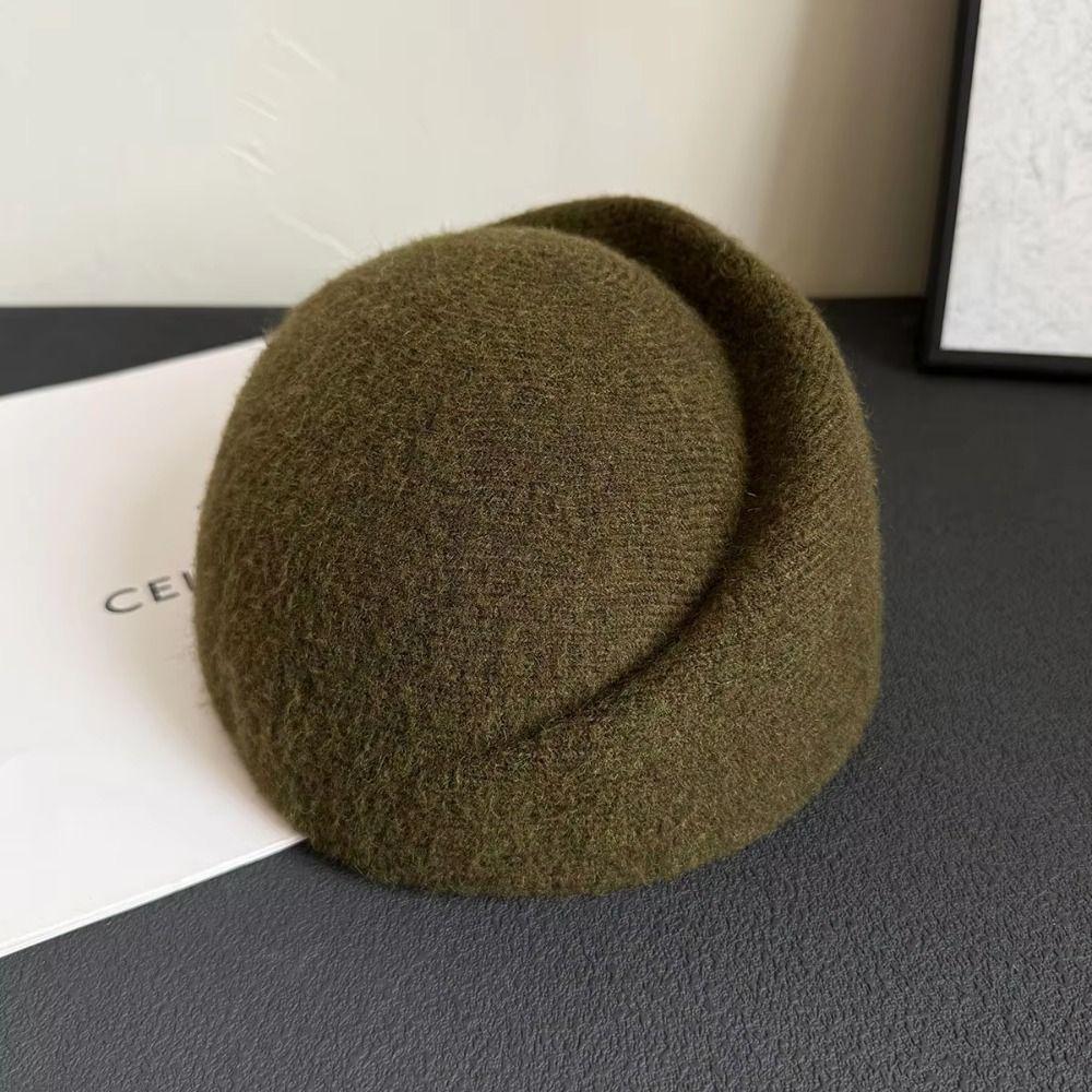Elegante Pillbox-Hüte Fedoras Fedora-Hüte Uniform Stewardessenhüte Wollene Zylinder für Auftritte