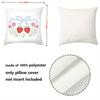 1 Pieces Embroidered Strawberry Floral Pattern Throw Pillow Polyester pillowcase, sofa decorative cushion cov Headboard Pillow